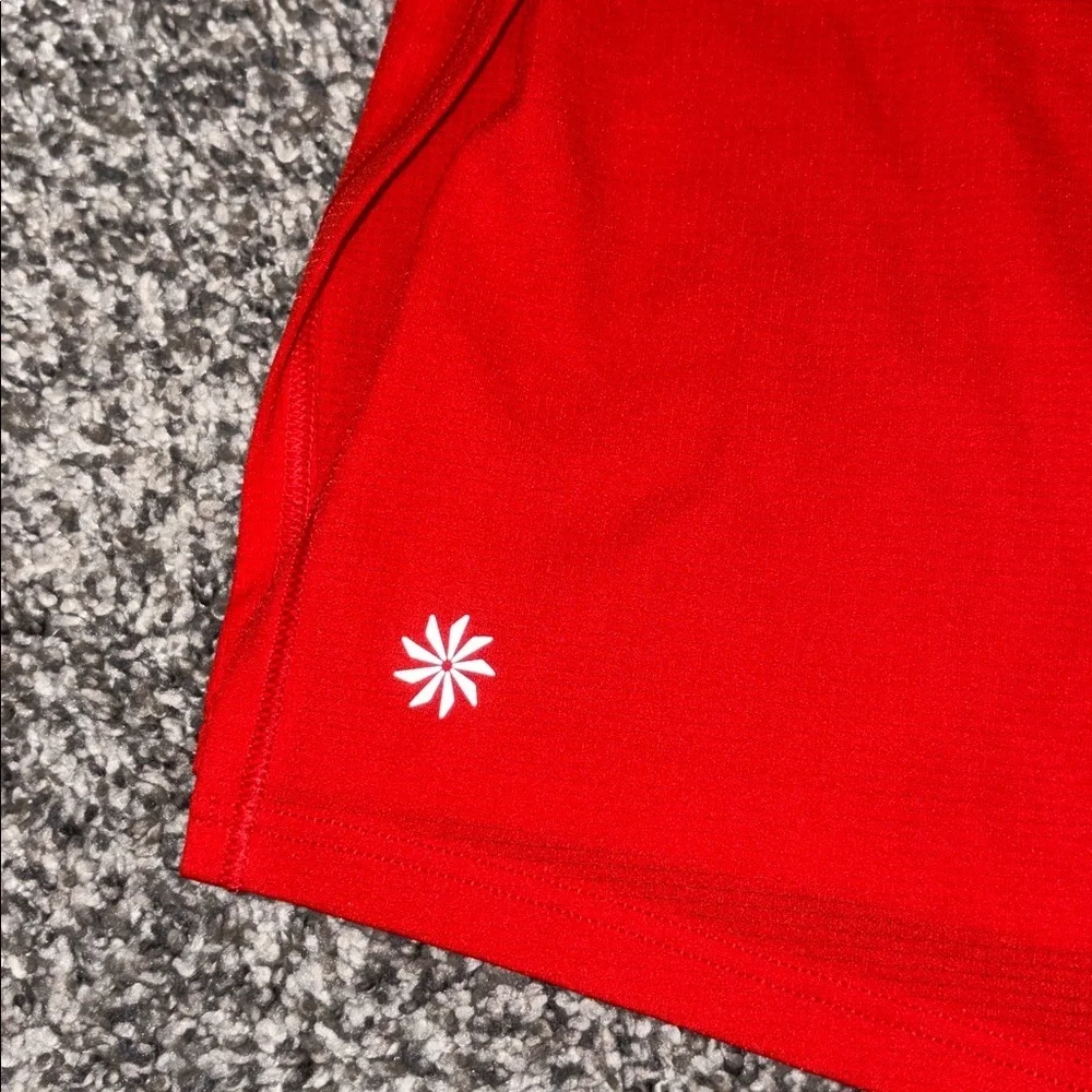 Athleta Grid Knit Tank in Red